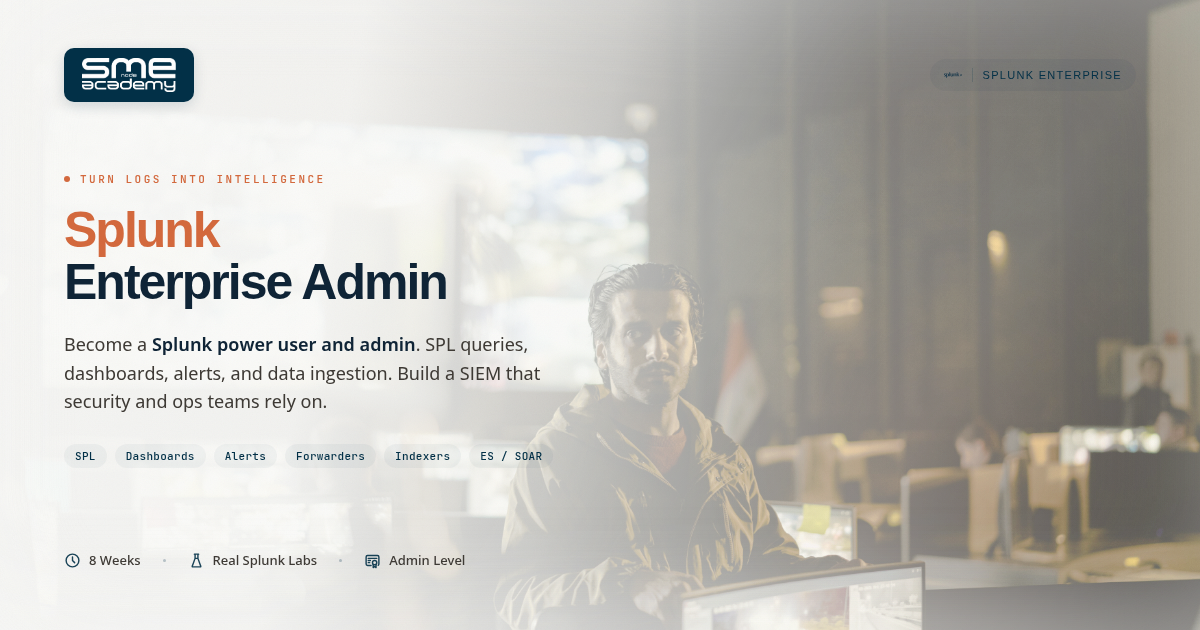 Splunk Enterprise Security Training 2026 | SMEnode Academy