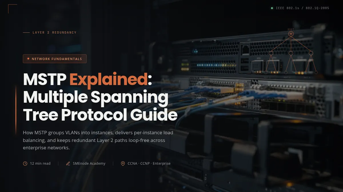 MSTP Explained: Multiple Spanning Tree Protocol Guide